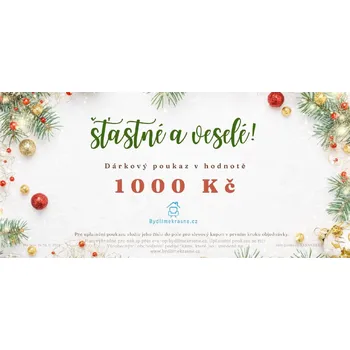 Dárkový potravinový koš Bydlimekrasne.cz Vánoční dárkový poukaz na 1000 Kč