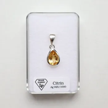 Přívěsek Přívěsek - Citrín, AG 925/1000, PL15