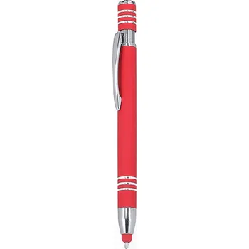 Harkin - Kuličkové pero s dotykovým stylusem, červená