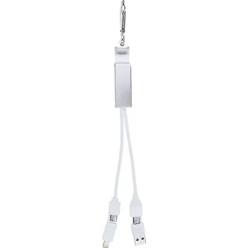 Leony - Nabíječka USB Hub, stříbrná