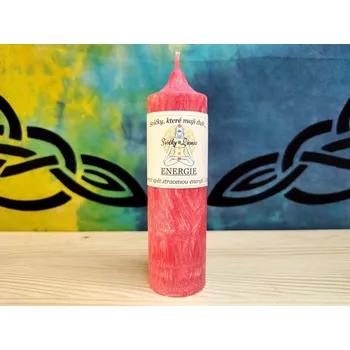 Svíčka 14 x 4 - 1.čakra - ENERGIE