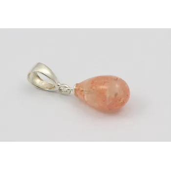 Přívěsek Přívěsek kapka sluneční kámen-stříbro