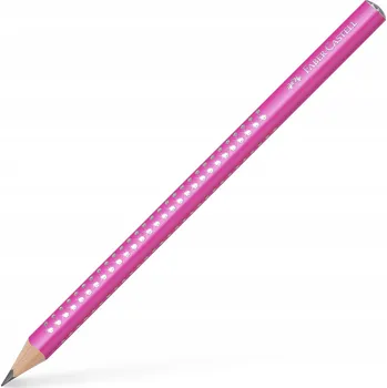 Grafitová tužka Faber-Castell Jumbo Sparkle perleťová růžová