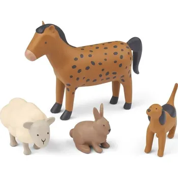 Figurka Liewood Kaučuková zvířátka z farmy Harrison 4 ks Liewood Harrison Farm Animal 4-Pack