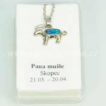 Přívěsek Přívěsek skopec, Paua mušle