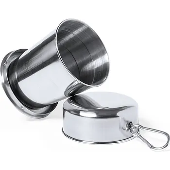 Daibak - Skládací hrnek, stříbrná