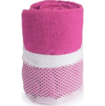 Ručník Gymnasio - Savý ručník, fuchsiová (tm. růžová)