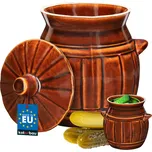 KOTARBAU Kameninový sud s víkem hnědý…