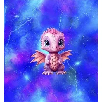 Panel - Úplet- Růžový dráček