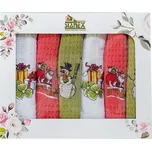 Stanex Vánoce dárkový set - vaflové utěrky 6ks rozměr: 50 x 70 cm