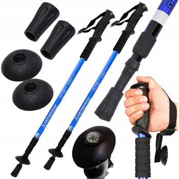 Trekingová hůl HŮLKY NA NORDIC WALKING TREKINGOVÉ HOLE SADA 2ks SKLÁDACÍ POHODLNÉ