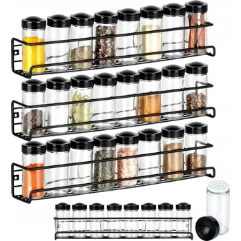 police 24x Nádoba NA KOŘENÍ do kuchyně se sítkem, kořenka + kovová police