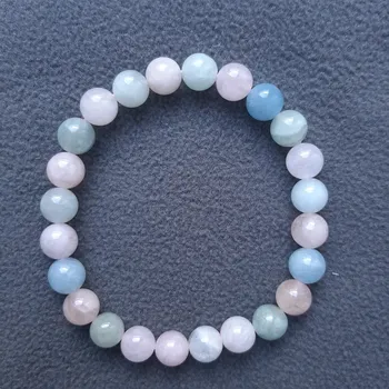 Náramek Náramek - Morganit MIX náramek kuličky 8 mm