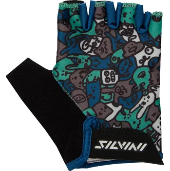 Cyklistické rukavice Dětské cyklistické rukavice Silvini CA2425 Locri blue-yellow Velikost: 9-10