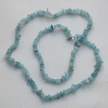 Náhrdelník Náhrdelník - Akvamarín sekaný 90 cm ND38