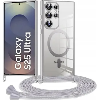 Pouzdro na mobilní telefon Zadní Kryt Erbord pro Samsung Galaxy S25 Ultra stříbrný