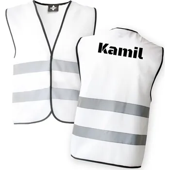 Žertovný předmět GRAVENO Reflexní vesta s vlastním textem Velikost vesty: Velikost L/XL