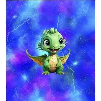 Panel - Úplet- Zelený dráček