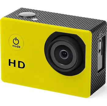Sportovní kamera Komir - Akční kamera, žlutá