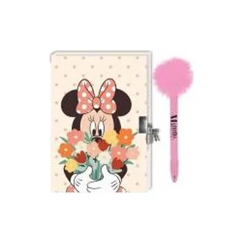 Set školních potřeb Pamiętnik+długopis z pomponem Minnie