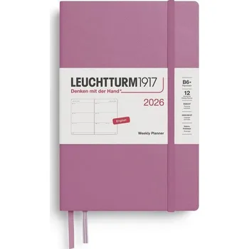 Diář Weekly Planner 2026 Paperback (B6+) Dusty Rose
