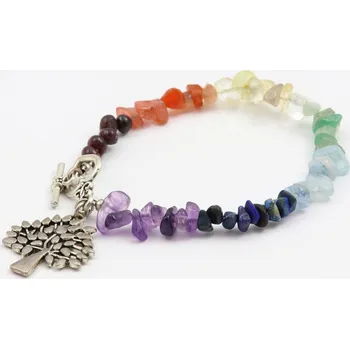 Náramek Náramek - Čakrový zlomky s přívěskem