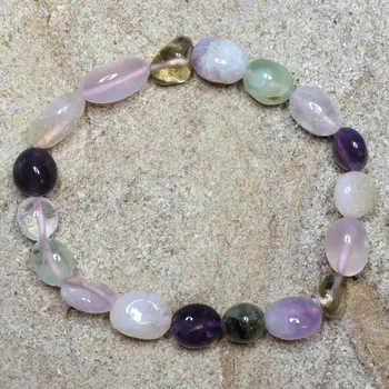Náramek Náramek - Aktinolit, ametyst, růženín, citrín