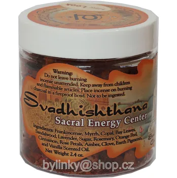Vonná tyčinka Vykuřovací směs 2. čakra SVÁDHISTHÁNA 68g