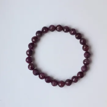 Náramek Náramek - Safír fialový kulička faz. 8 mm