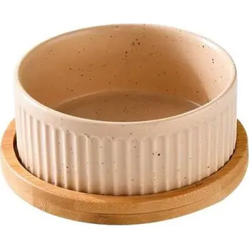 Miska pro psa Keramická miska s podložkou Muncher 400 až 850 ml khaki Velikost: S