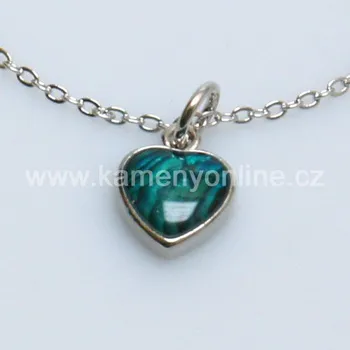 Přívěsek Přívěsek, Paua mušle, srdce mini