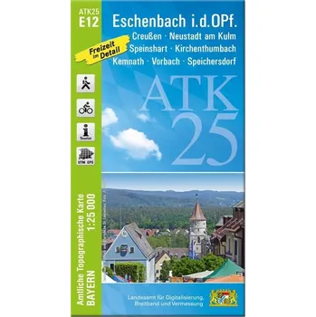 ATK25-E12 Eschenbach i.d.OPf. (Amtliche Topographische Karte 1:25000) - Landesamt für Digitalisierung, Breitband und Vermessung