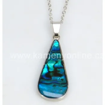 Přívěsek Přívěsek, Paua mušle, dlouhá kapka