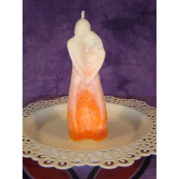 Svíčka Vztahová svíce oranžová