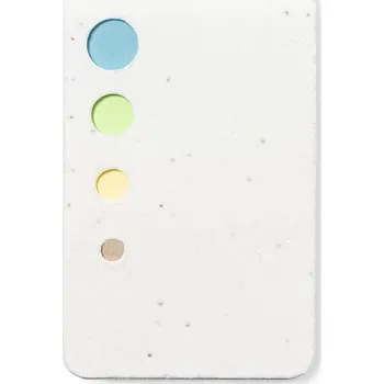 Amenti - Lepicí poznámkový blok se semínky, bílá