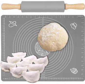 Váleček na těsto SILIKONOVÝ VÁL VELKÁ MATA XXXL + VÁLEČEK NA TĚSTO 70x50