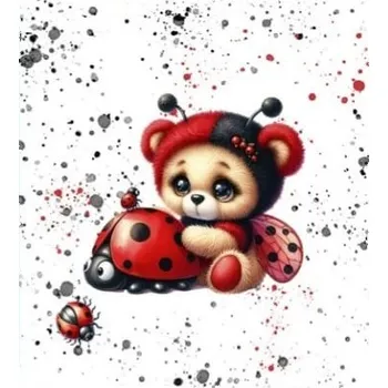 Panel - Úplet- Medvídek s beruškou