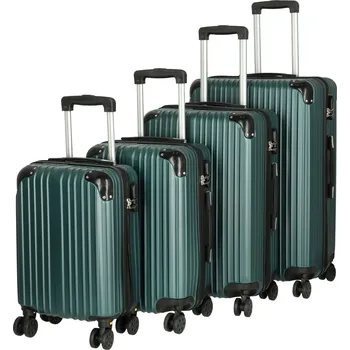 Cestovní plastový kufr tmavě zelený - Ormi Dalie SADA zelená