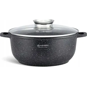 Hrnec ŠIROKÝ HRNEC S AROMA KNOFLÍKEM, VZHLED MRAMORU, BEZ PFOA, průměr 40 cm / 18,5 L, EDENBERG