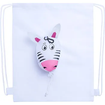 Kissa - Skládací taška se stahovací šňůrkou, bílá