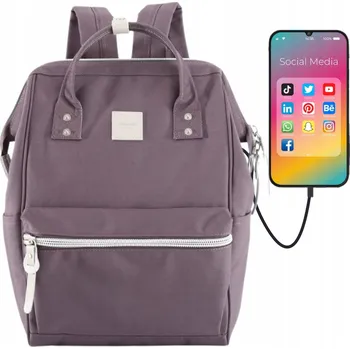 Městský batoh Himawari městský batoh fialový