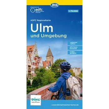 ADFC-Regionalkarte Ulm und Umgebung, 1:75.000, reiß- und wetterfest, GPS-Tracks Download