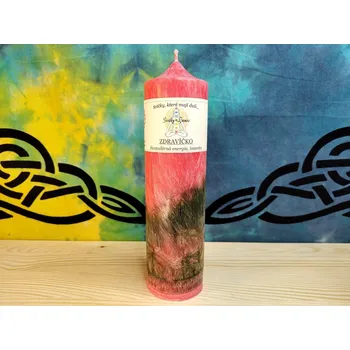 Svíčka 21 x 6 ZDRAVÍČKO