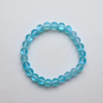 Náramek Dětský náramek - Opalit sv.modrý kulička 6 mm