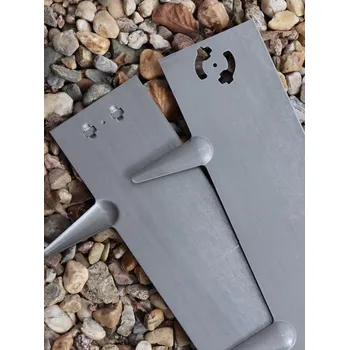 Zahradní obrubník Kovový obrubník s hroty - Corten. ocel 10ks