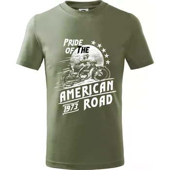 Chlapecké tričko American Pride - Tričko dětské bavlněné - 158 cm/12 let ( Khaki )