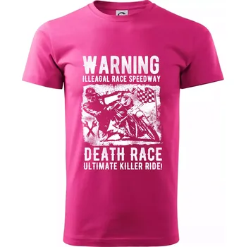Pánská móda Illegal Race Speedway - Klasické pánské triko vyšší gramáže - L ( Purpurová )