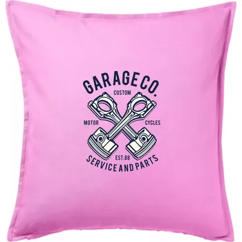 Polštář Garage Co - Polštář 50x50 - 50x50 - Pouze potah ( Růžová )