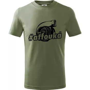 Chlapecké tričko Ať fouká - Tričko dětské bavlněné - 122 cm/6 let ( Khaki )