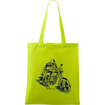 Motorkář blesk - Taška bavlněná - 42 x 38 cm ( Limetková )